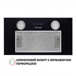 Витяжка повновбудована Perfelli BI 5652 BL 1000 LED