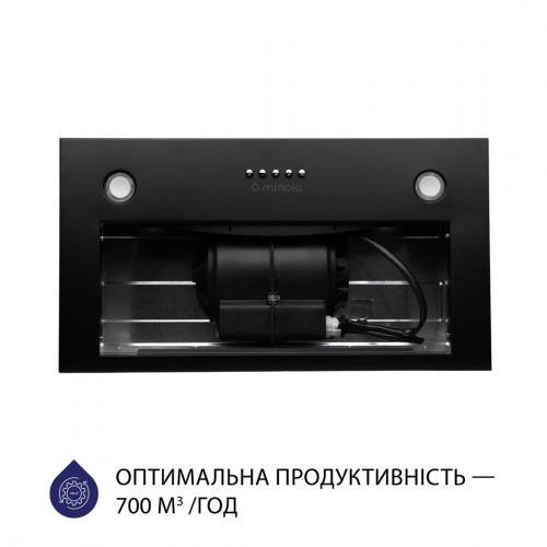 Витяжка повновбудована Minola HBI 5227 BL 700 LED