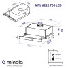 Витяжка телескопічна Minola MTL 6222 BL 700 LED