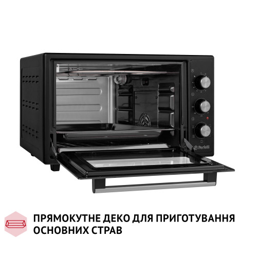 Електрична піч Perfelli TRIMO 37 BLACK