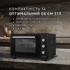 Електрична піч Perfelli TRIMO 37 BLACK