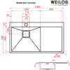 Мийка кухонна нержавіюча сталь Weilor IMMER WRT SD10050