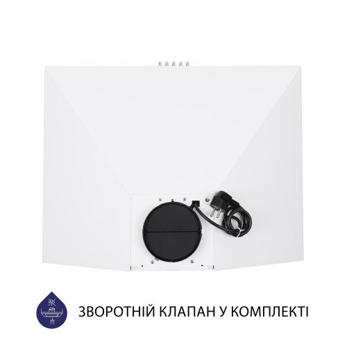 Витяжка купольна Minola HK 6412 WH 850 LED