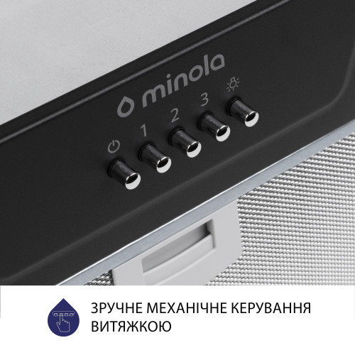 Витяжка повновбудована Minola HBI 5202 BL 700 LED