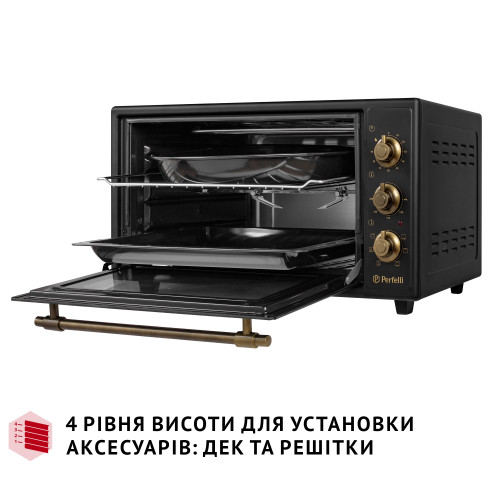 Електрична піч Perfelli LAGGIO 48 BLACK RETRO