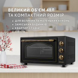 Електрична піч Perfelli LAGGIO 48 BLACK RETRO