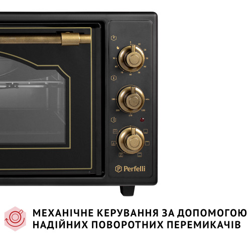 Електрична піч Perfelli LAGGIO 48 BLACK RETRO