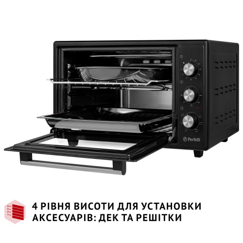 Електрична піч Perfelli SIERRA 37 BLACK