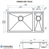 Мийка кухонна нержавіюча сталь Minola FINERO SRZ 79350