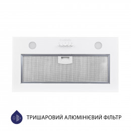 Витяжка повновбудована Minola HBI 52621 WH GLASS 700 LED