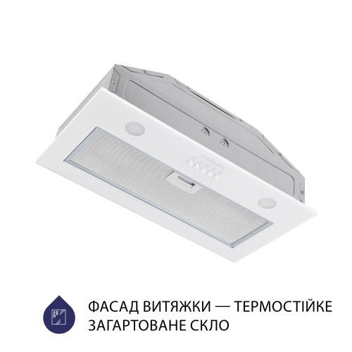 Витяжка повновбудована Minola HBI 52621 WH GLASS 700 LED